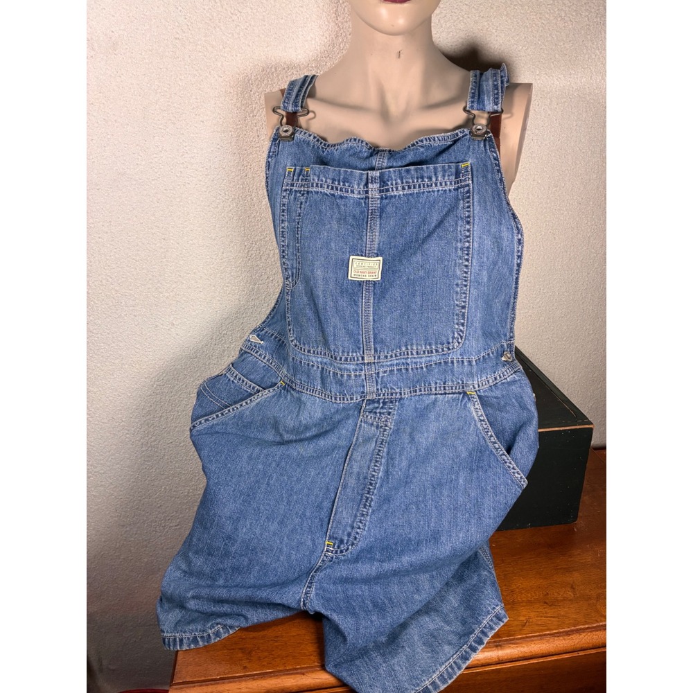 Old Navy Denim Overalls Womens XL Blue Excellent Bib Workwear 100% Cotton
